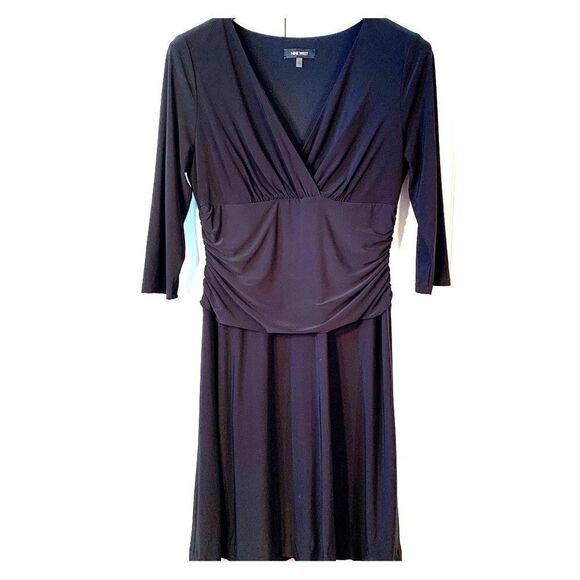 NINE WEST BLACK SURPLUS FRONT 3/4 SLEEVE SIZE 14 - Picture 1 of 7